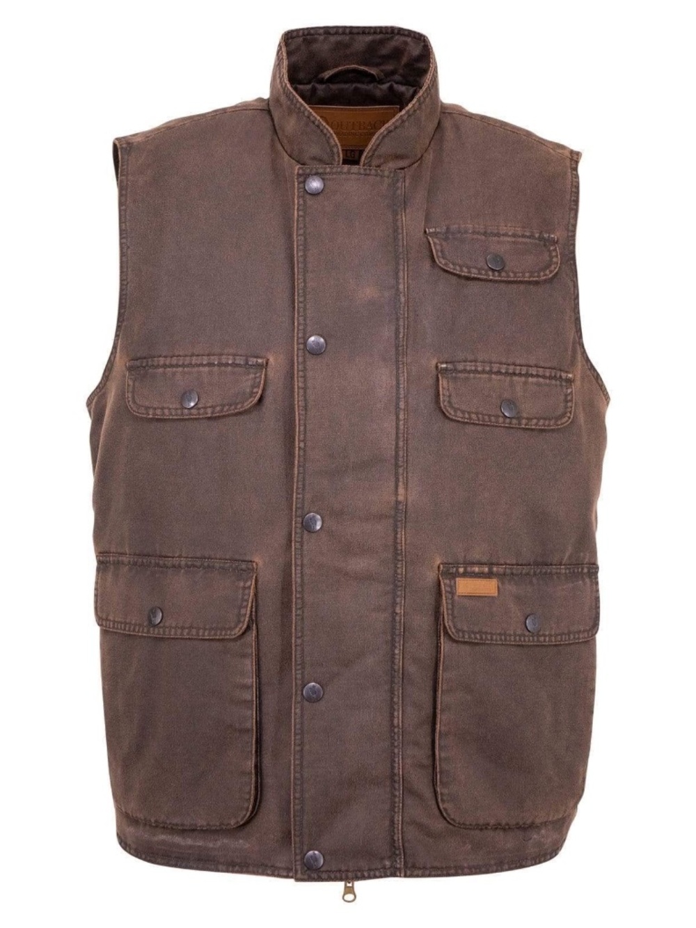 NWT Outback Trading Company Brown Cobar Berber Fleece Lined Vest Men's XL